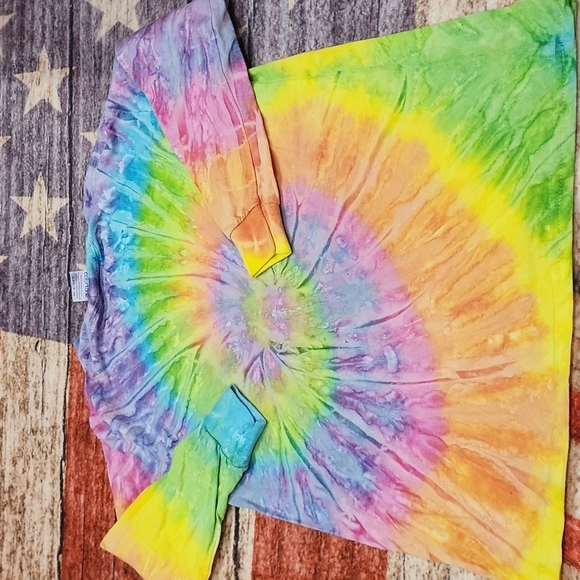 Tie dye Girls Birthday shirt - Picture 4 of 4